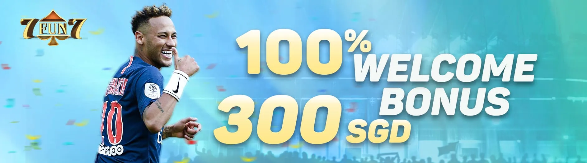 100% welcome bonus sgd